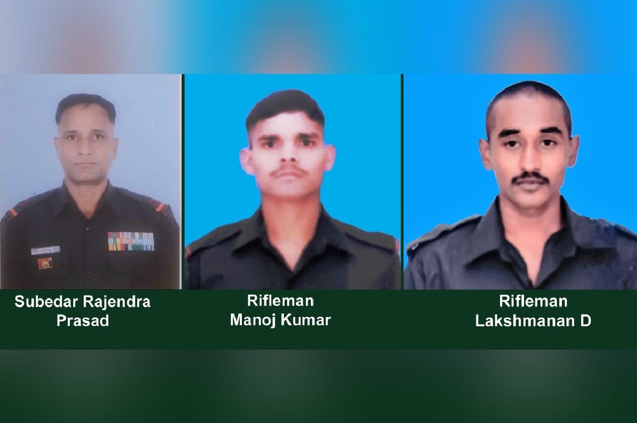 The soldiers who were martyred in J&K