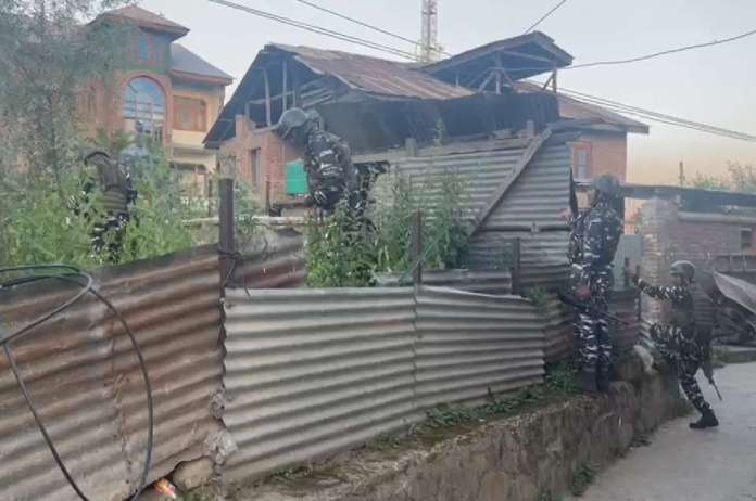 CRPF soldier at the attack site