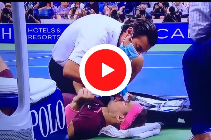 Rafael Nadal hits nose