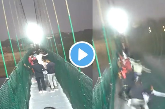 Morbi Bridge collapse video