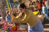 Lucknow woman destroys potteries of street vendors; FIR filed