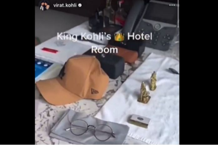 Virat Kohli hotel room