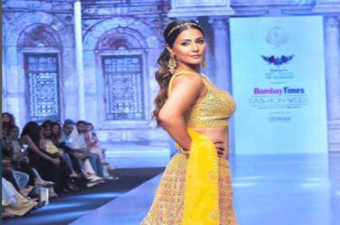 Hina Khan Looks Regal In This Yellow Lehenga As She Walks The 