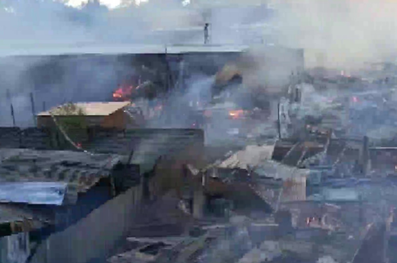 BREAKING: Massive fire breaks out in Assam; engulfs houses, shops in large number