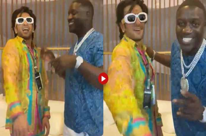 Ranveer Singh, Akon jam to ‘Chammak Challo’ at F1race, VIDEO