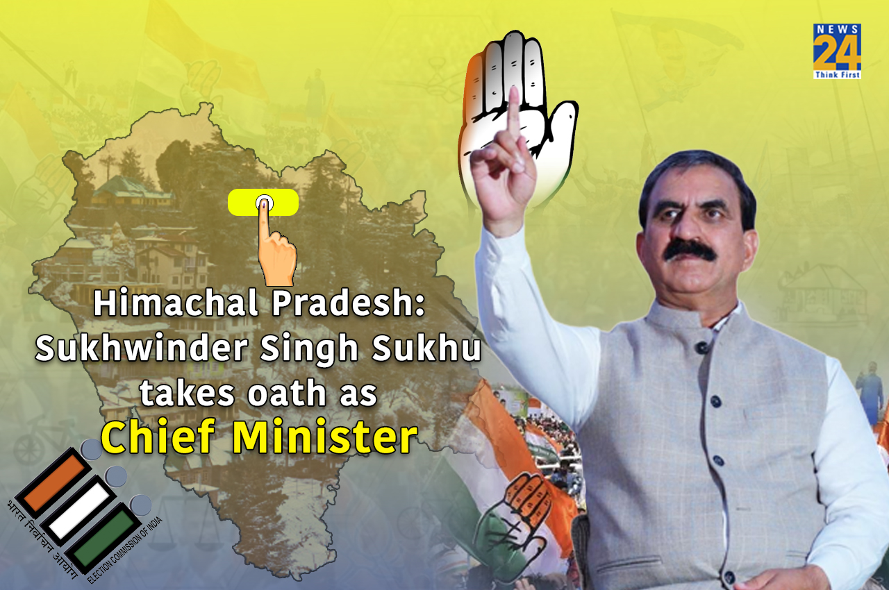 Sukhiwinder Sukhu takes oath as Himachal Pradesh CM