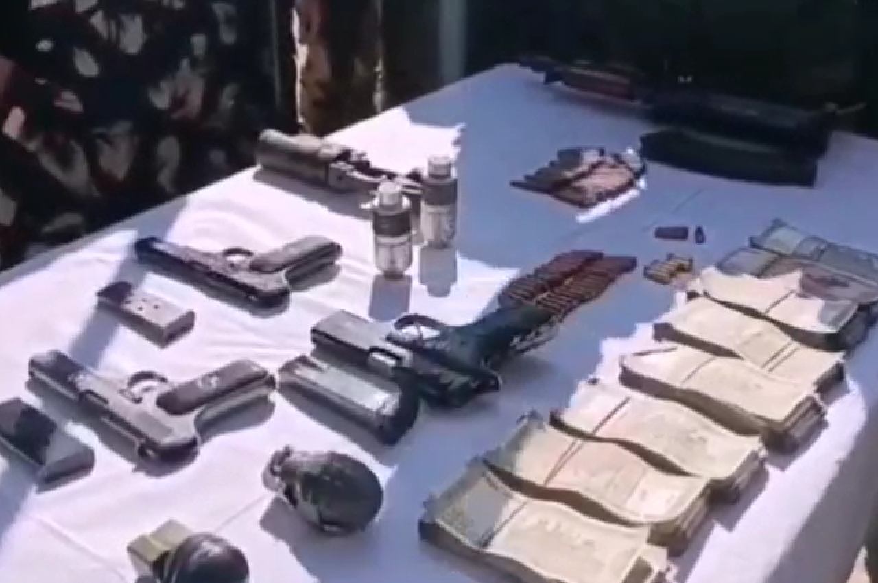 Arms cache recovered from terrorists
