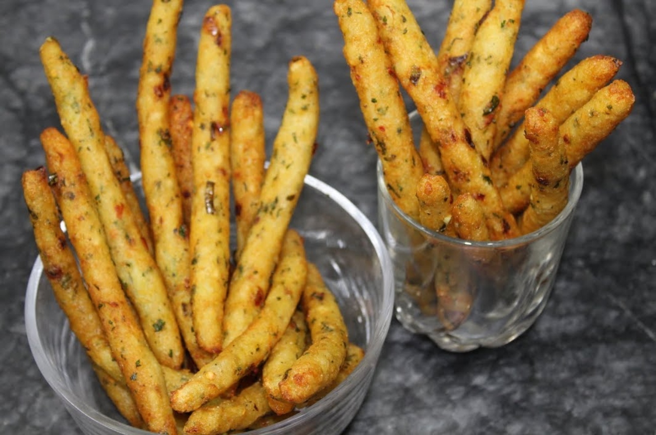 Garlic Potato Sticks recipe