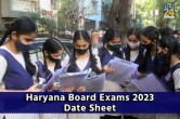 HBSE Date Sheet 2023