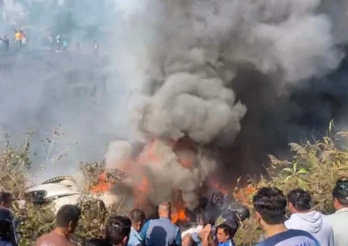 BIG BREAKING! 72-seater plane crashes on runway in Nepal's Pokhra, rescue op underway