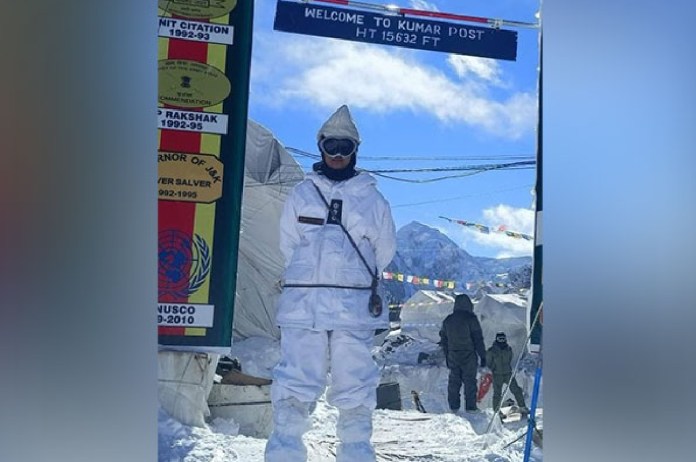 Shiva Chauhan is first woman officer on duty at world's highest battlefield in Siachen