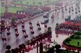 'Beating the Retreat' begins at Vijay Chawk in Delhi amid rains, Military bands enthrall audience