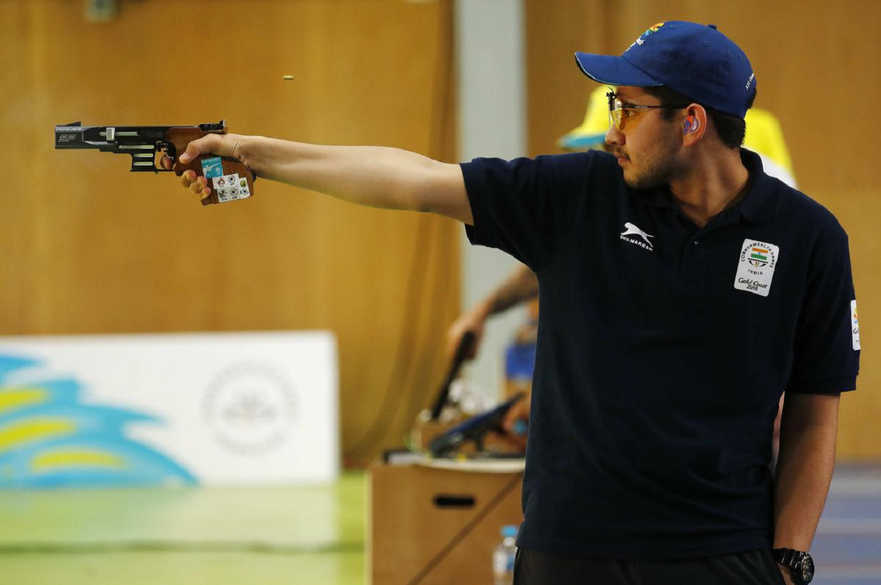 Anish Bhanwala on Thursday wins the bronze medal in the rapid fire pistol event at the International Shooting Sport Federation (ISSF) World Cup Rifle/Pistol in Cairo, Egypt.
