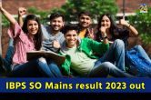 IBPS SO Mains result 2023