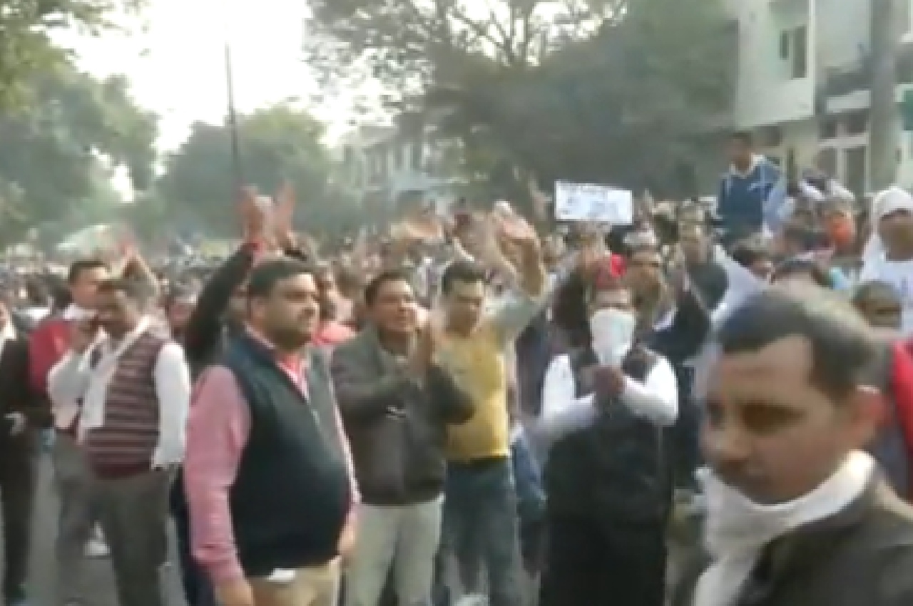 haryana employees protest