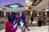 Hotel staffers thrash family