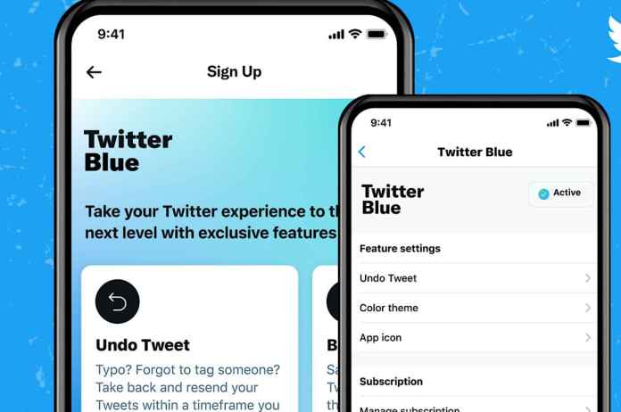 Twitter launches Blue subscription