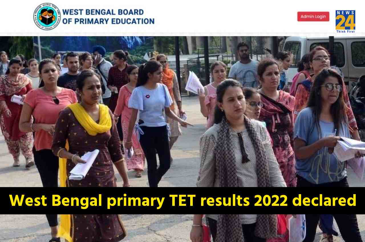 West Bengal primary TET result 2022