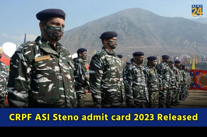 CRPF ASI Admit Card 2023