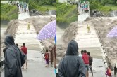 flooded bridge