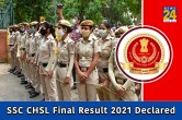 SSC CHSL final result 2021