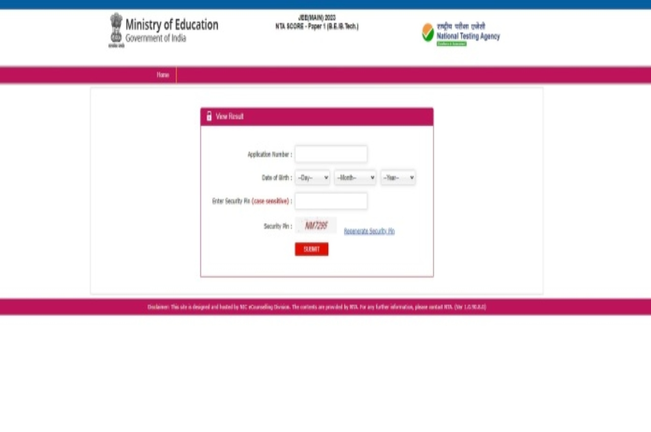 JEE Mains 2023 Session 2 Result