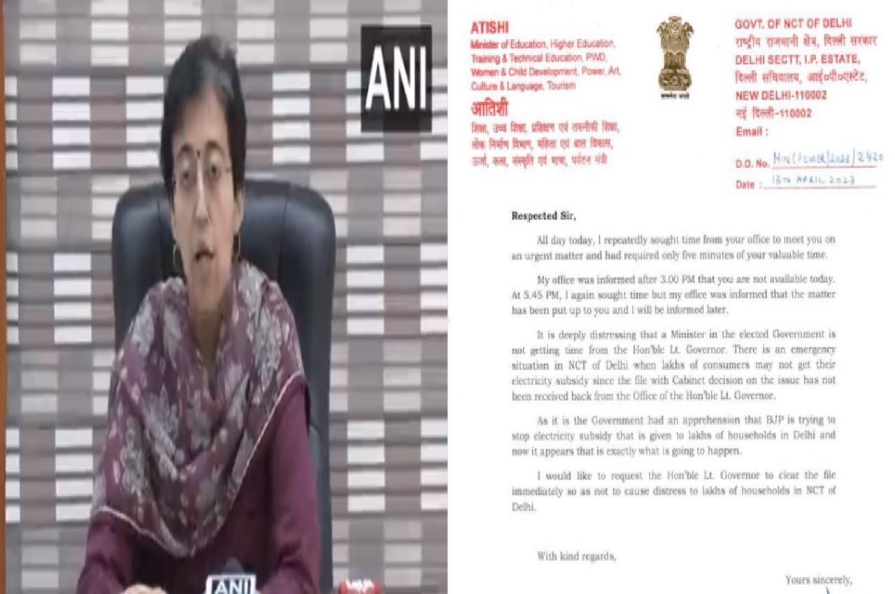 Power Subsidy: Delhi LG Gives Nod Hours After Minister Atishi Hit...