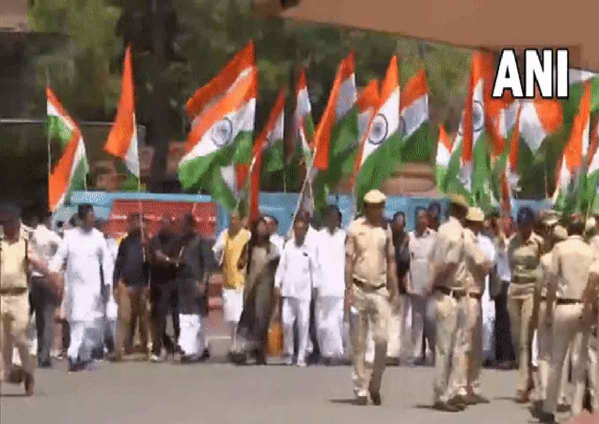 Opposition tiranga Yatra