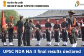 UPSC NDA NA II final results