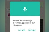 WhatsApp microphone