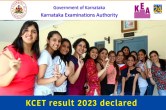 KCET result 2023