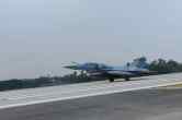 Fighter jet at Purvanchal Expressway