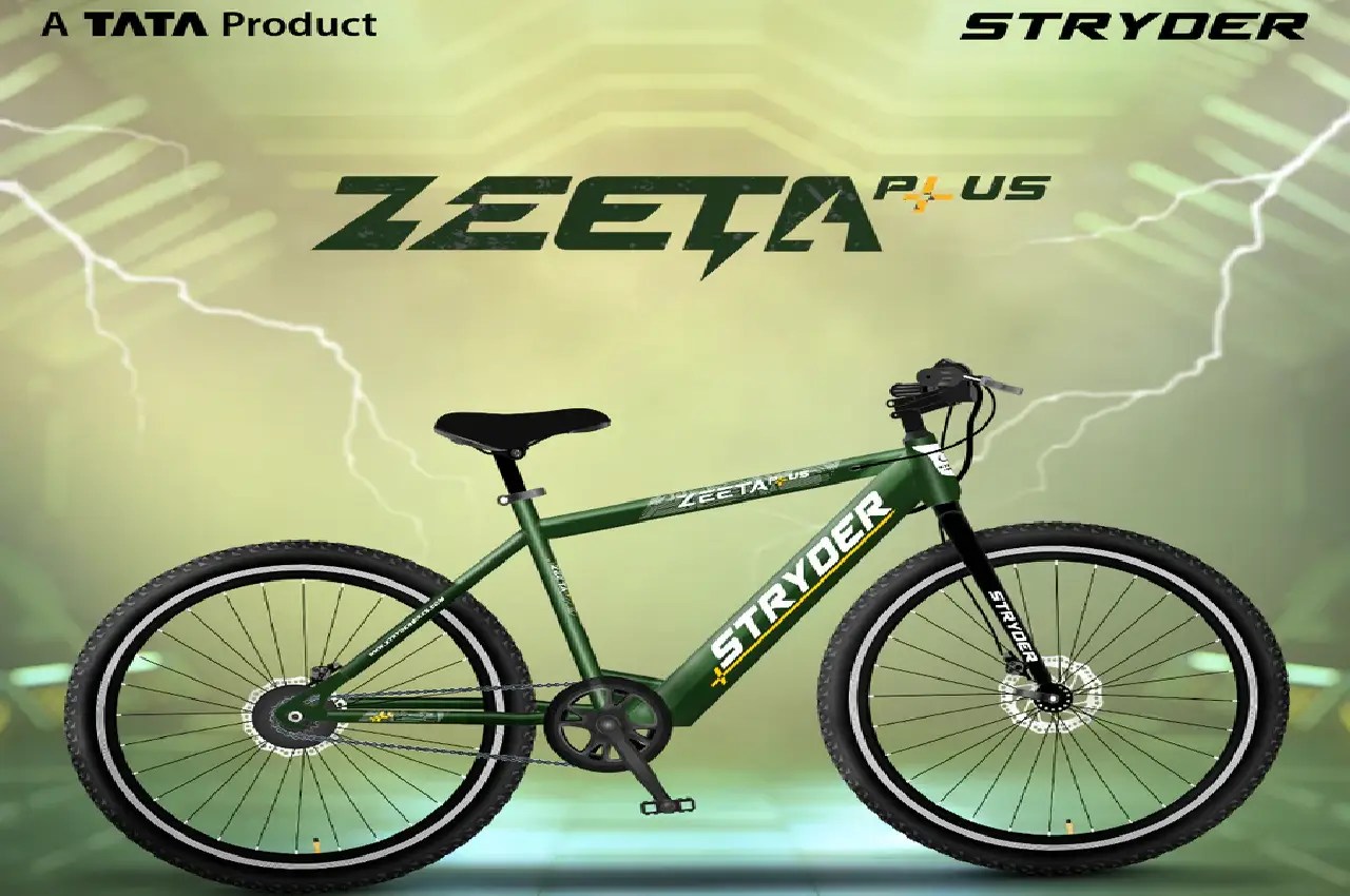 Tata Stryder ZEETA PLUS: New electric cycle to run 1 km for Just ₹0.10!