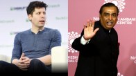 Sam Altman, Mukesh Ambani (Photo Credit; ANI File)