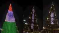 Burj Khalifa illuminates with Tricolour