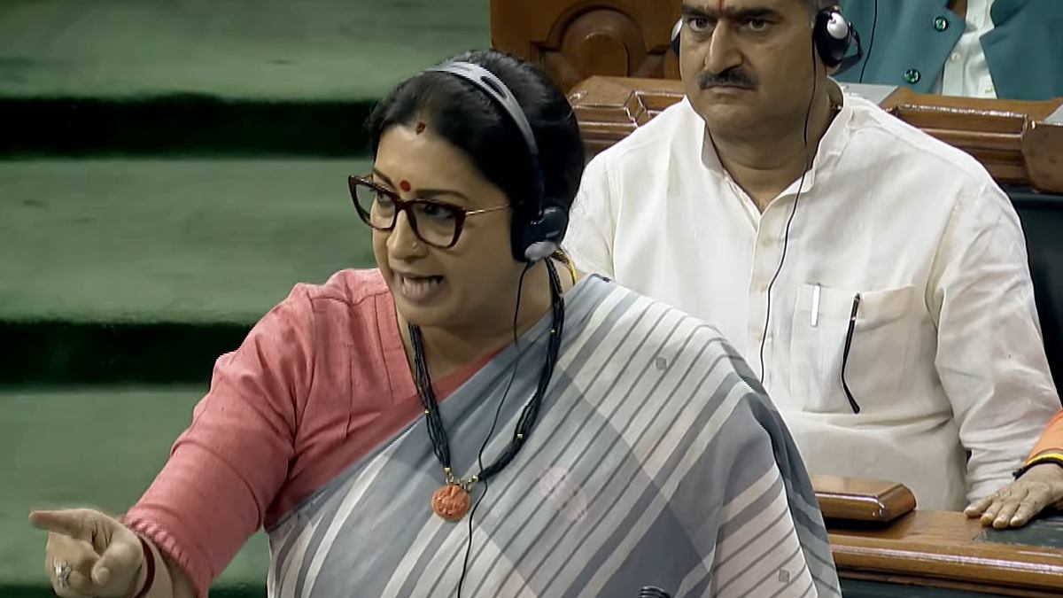 Smriti Irani's response to Rahul Gandhi