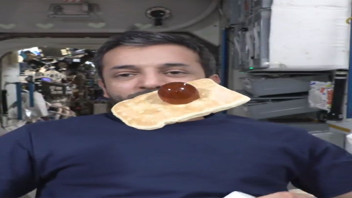 Watch | UAE Astronaut Makes Honey Sandwich In Space, Takes a Bite And Leaves It Hanging