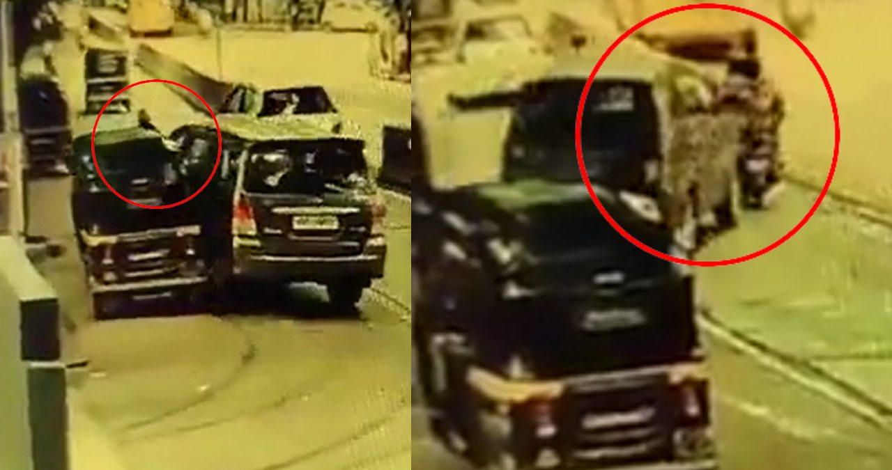 Chandivali Screengrab of CCTV footage showing the harrowing accident. (Photo Credit: X/@niteshr813)