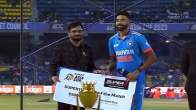 Mohd Siraj gives amount won as Player of the Match tp Sri Lankan ground staff. (Photo Credit: X/@niiravmodi)