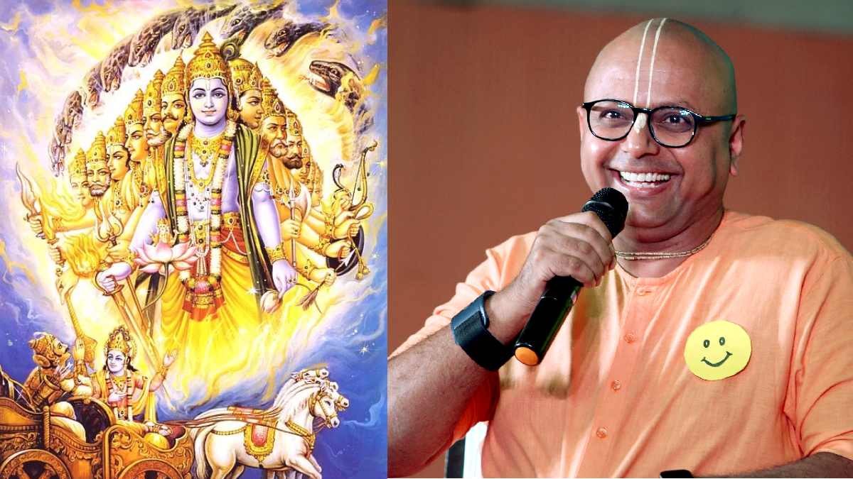 Gaur Gopal Das Bhagvad Gita (Photo Credit: ANI)