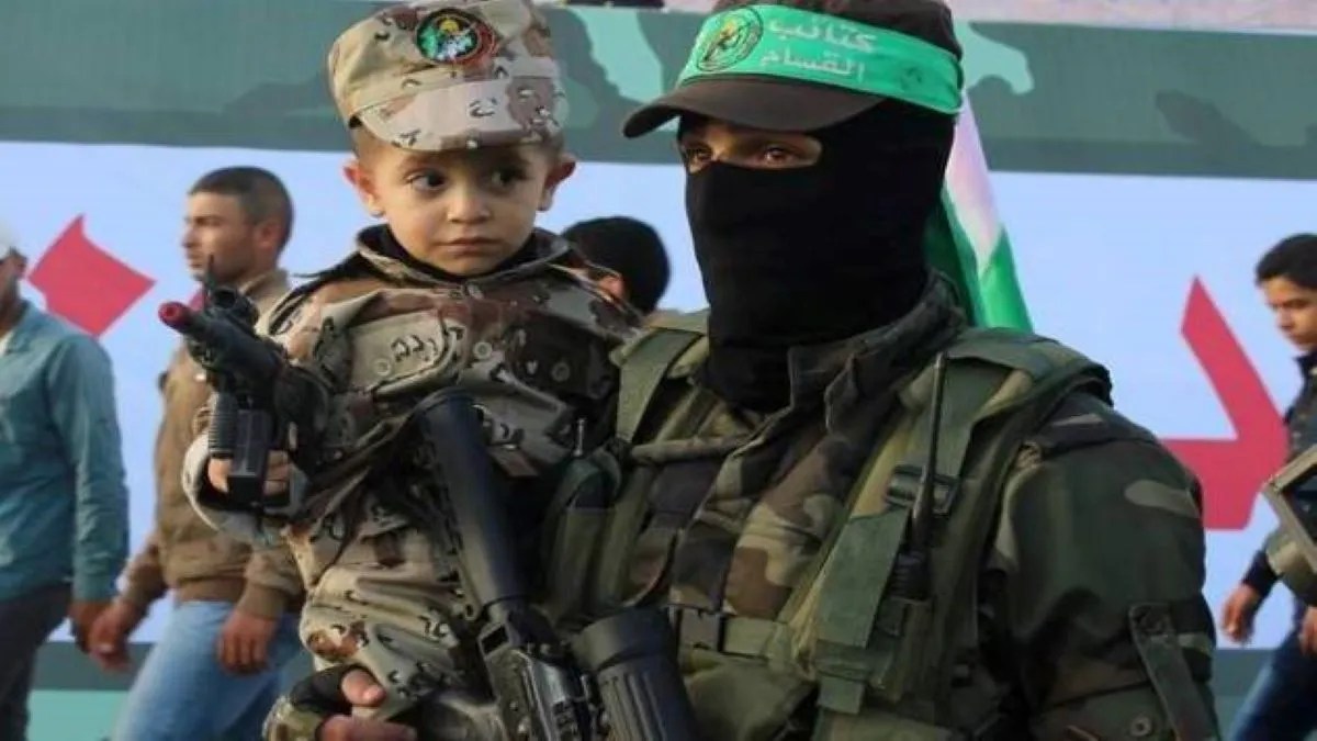 Israeli children held hostage during attack on Israel.