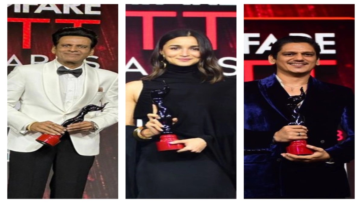 Alia, Rajkumar, Manoj won Filmfare OTT Award