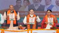 JP Nadda Releases BJP's Sankalp Patra For Rajasthan Assembly Polls
