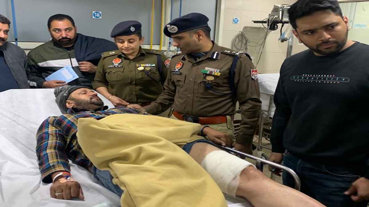 Punjab CP Chahal Meets Injured ASI