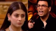 Karan Johar scolds isha malviya in Big Boss