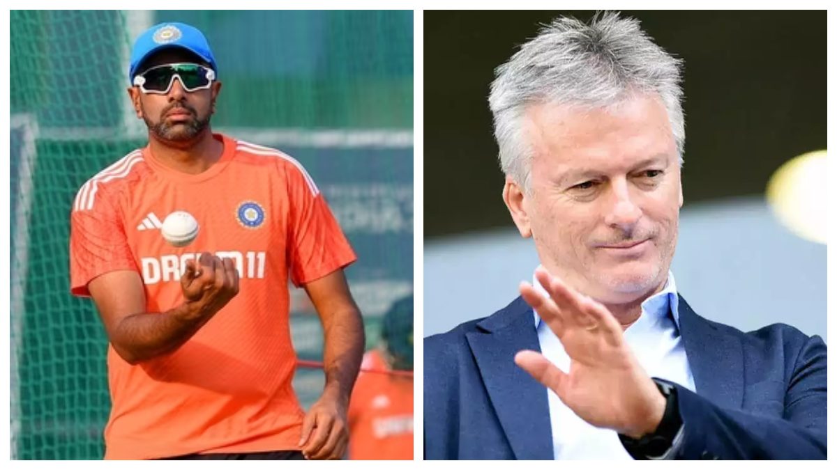 R Ashwin and Steve Waugh