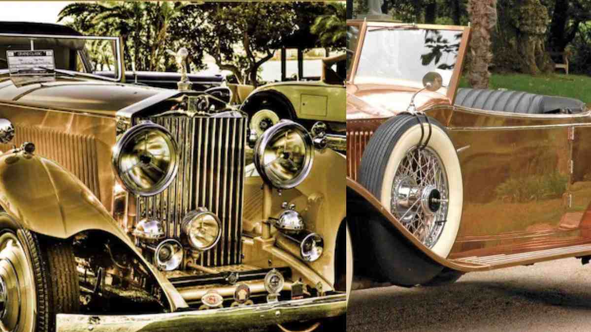 Gold Plated Rolls Royce With Silver Roof, Ivory Steering, VIP Number ‘0’; Know Who Owned This Marvel