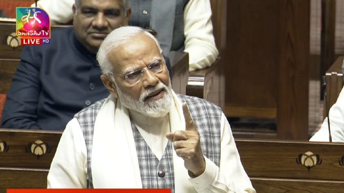 Modi in parliament