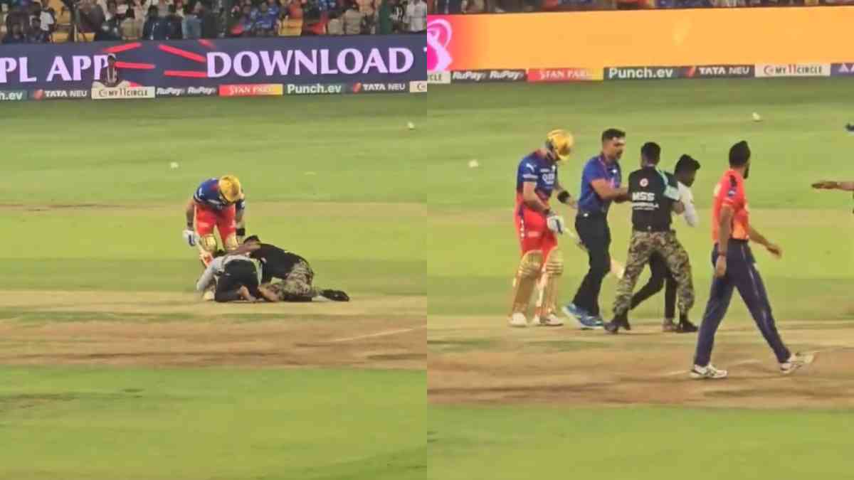 Fan Breaches Security To Hug Virat Kohli