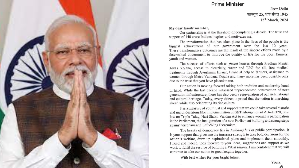 PM Modi Reaches Out To Citizens; Expresses Gratitude And Presents List Of Achievements